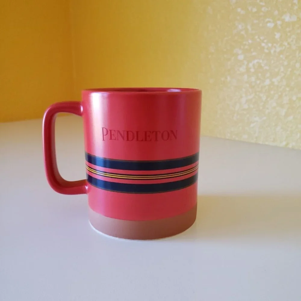 Pendleton National Parks Collectible Mug 18 Oz Stoneware Mugs Colorful Red Mug